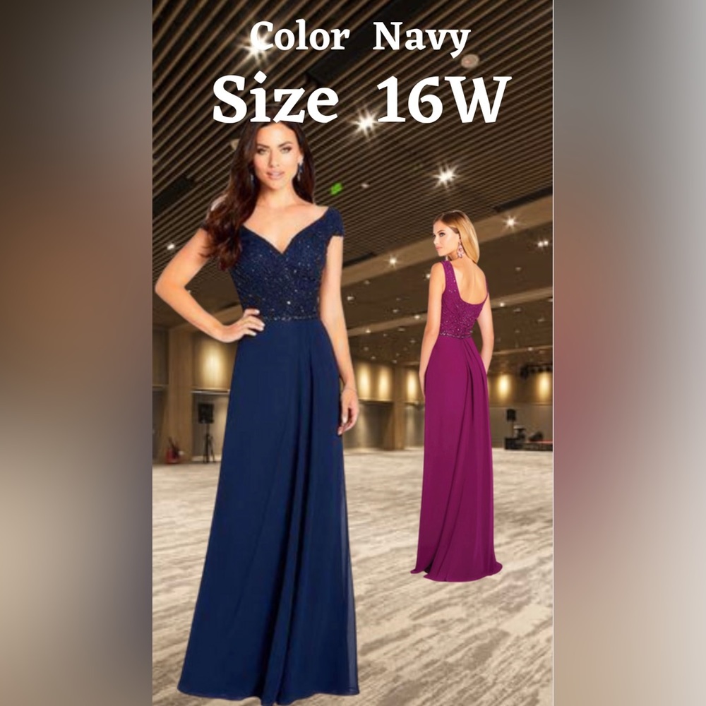 Cameron Blake by Mon Cheri NWT Available in Navy Only!